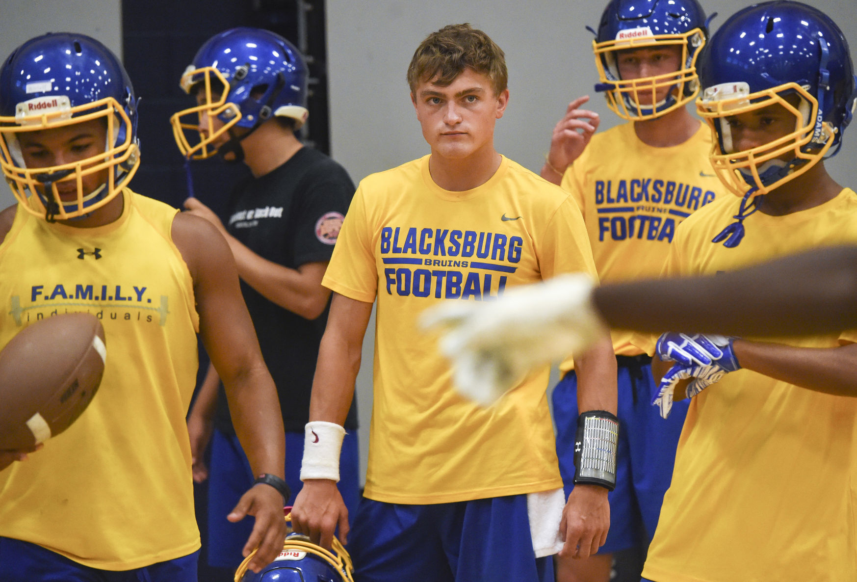 Blacksburg high school football practice